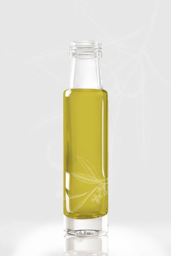 Flasche Zylindrica / Essig, Öl, Saucen Kollektion / Glassland